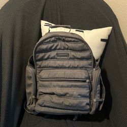 Grey Diaper Bag With Changing Pad