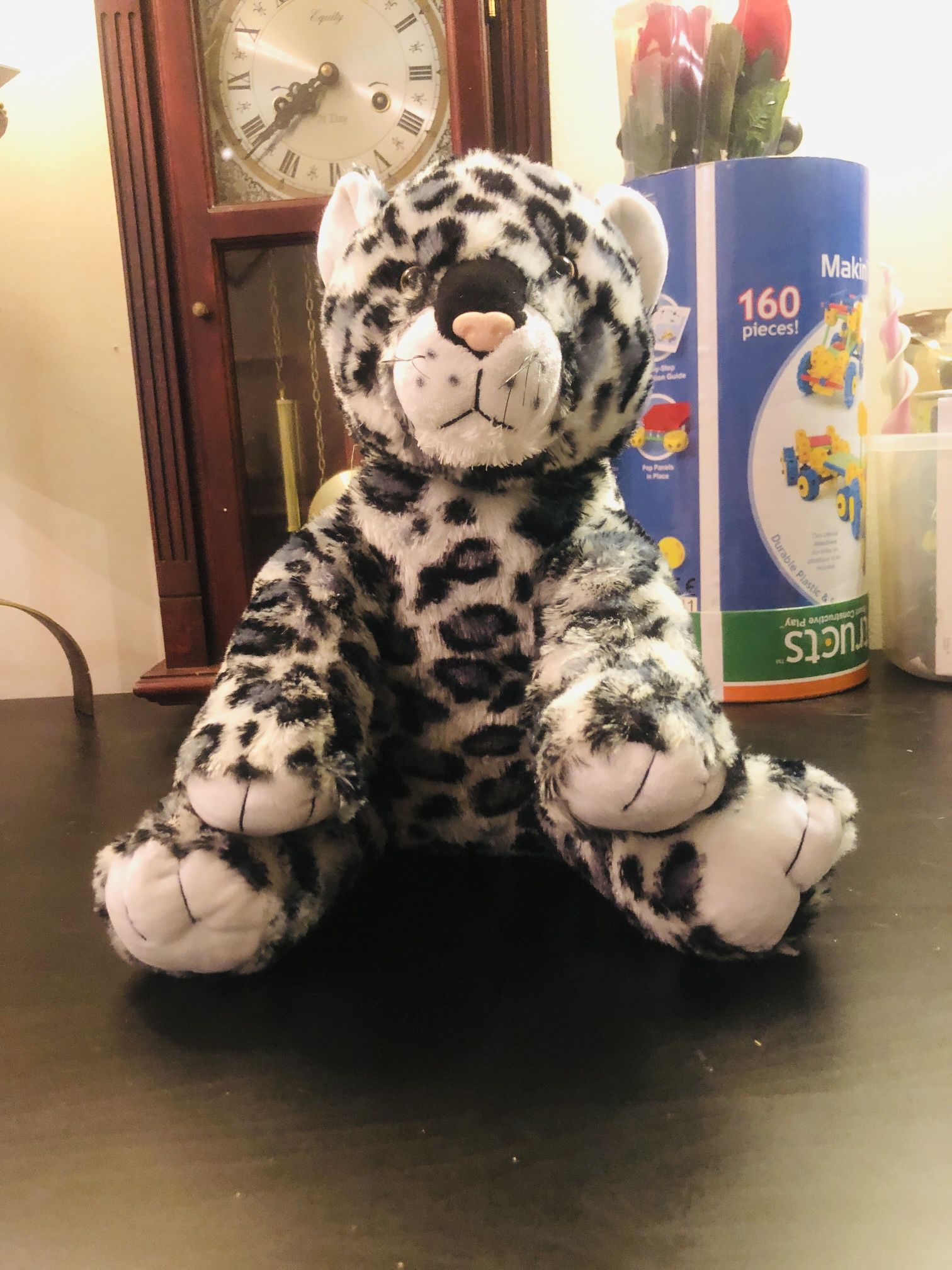 Rare The Bear Factory 2001 Snow Leopard Cub Stuffed Realistic Plush 13"