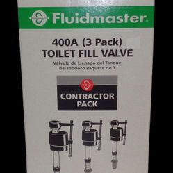 Fluidmaster 400A Toilet Fill Valve 3pc. Contractor Pack