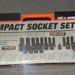 38pc Impact Socket set 3/8 and 1/2