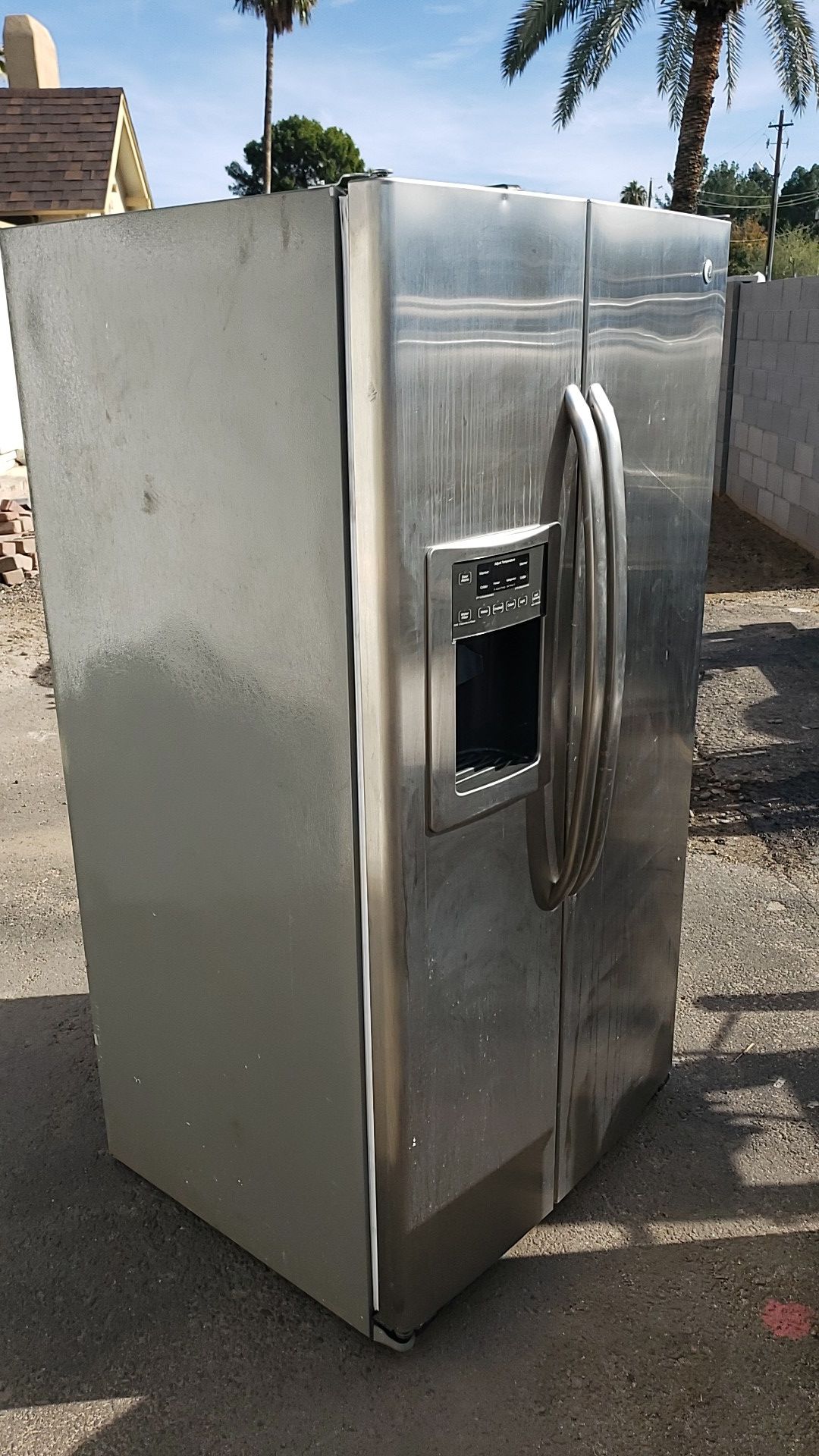 GE Stainless Refrigerator Good Condition