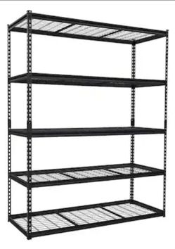 Garvee Heavy Duty 5-Tier Adjustable Metal Garage Shelving 2500 lbs Capacity Industrial Utility Storage Rack - 60x24x78 Inch
