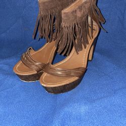 Forever Brown Heels - SIZE 7.5 (WOMEN)