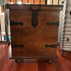 Rustic Wooden Storage Nightstand / Chest