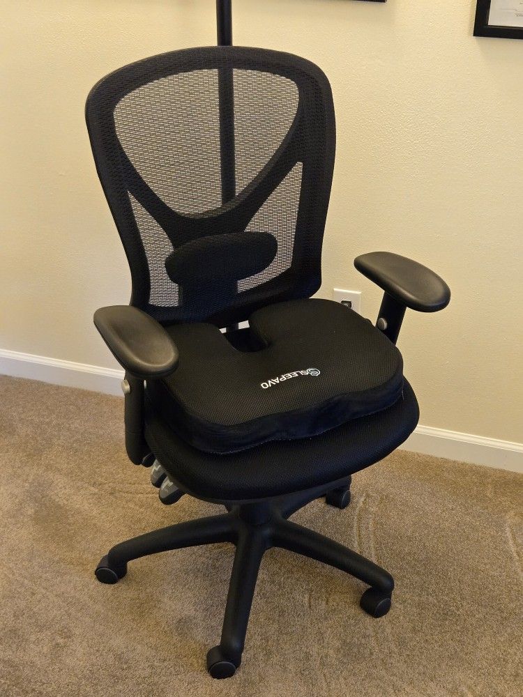 Office Chair With Memory Foam Seat Cushion