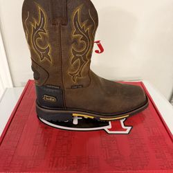 Justin Men's Joist 11" Composite Toe Western Work Boot - Brown - SE4625