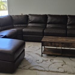 La-Z-Boy Leather Sectional Couch