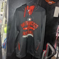 SIZE LARGE GIANTS HOODED  SWEATSHIRT  NEW 