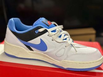 Nike Court Vision Low White and Blue Sneakers