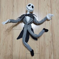 Disney Nightmare Before Christmas Jack Skellington Classic Poseable Plush 20"