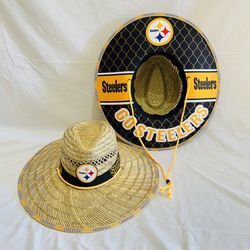 pittsburgh steelers straw hat