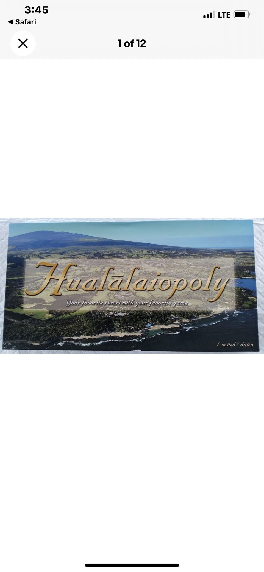 Hawaii Monopoly Board Game