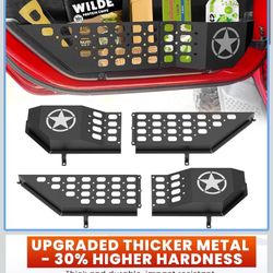 Metal Front Door Storage Box Pockets Fit for Jeep Wrangler,Door Side Insert Organizer