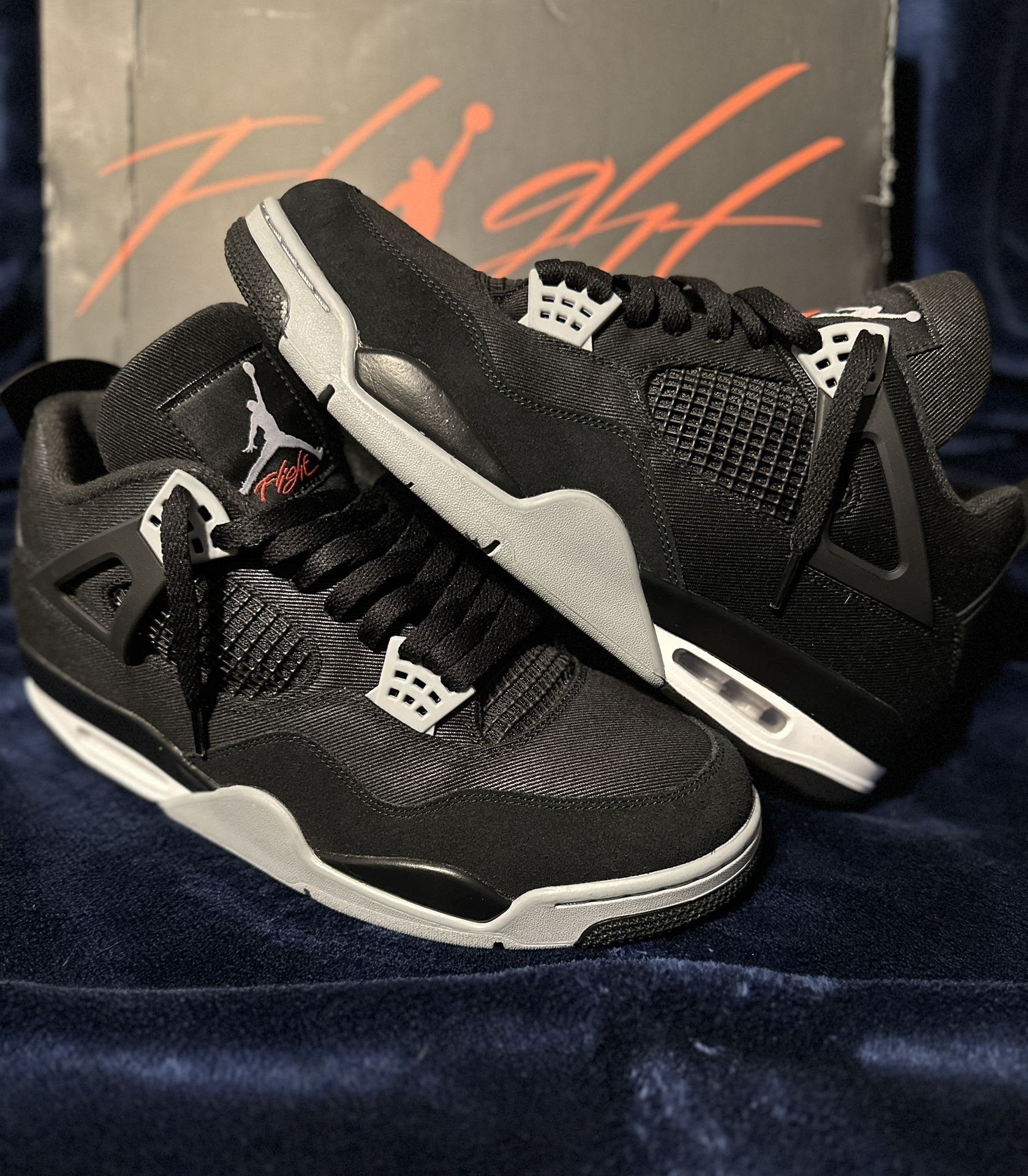 Jordan 4 “Black Canvas” Size 13