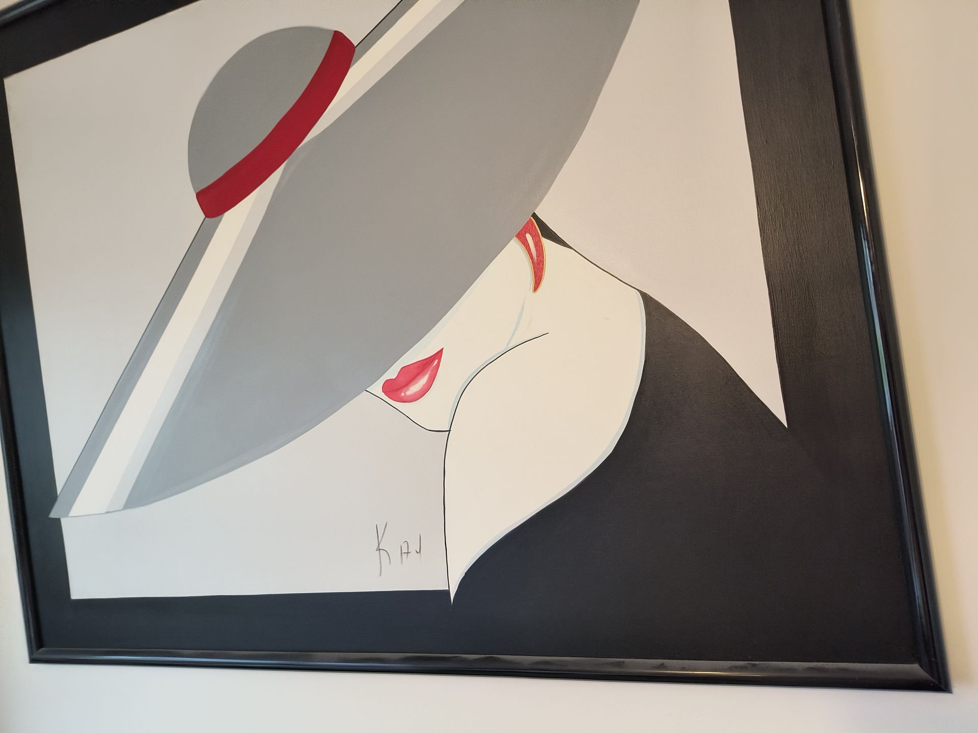 LARGE SILOUETTE PAINTING