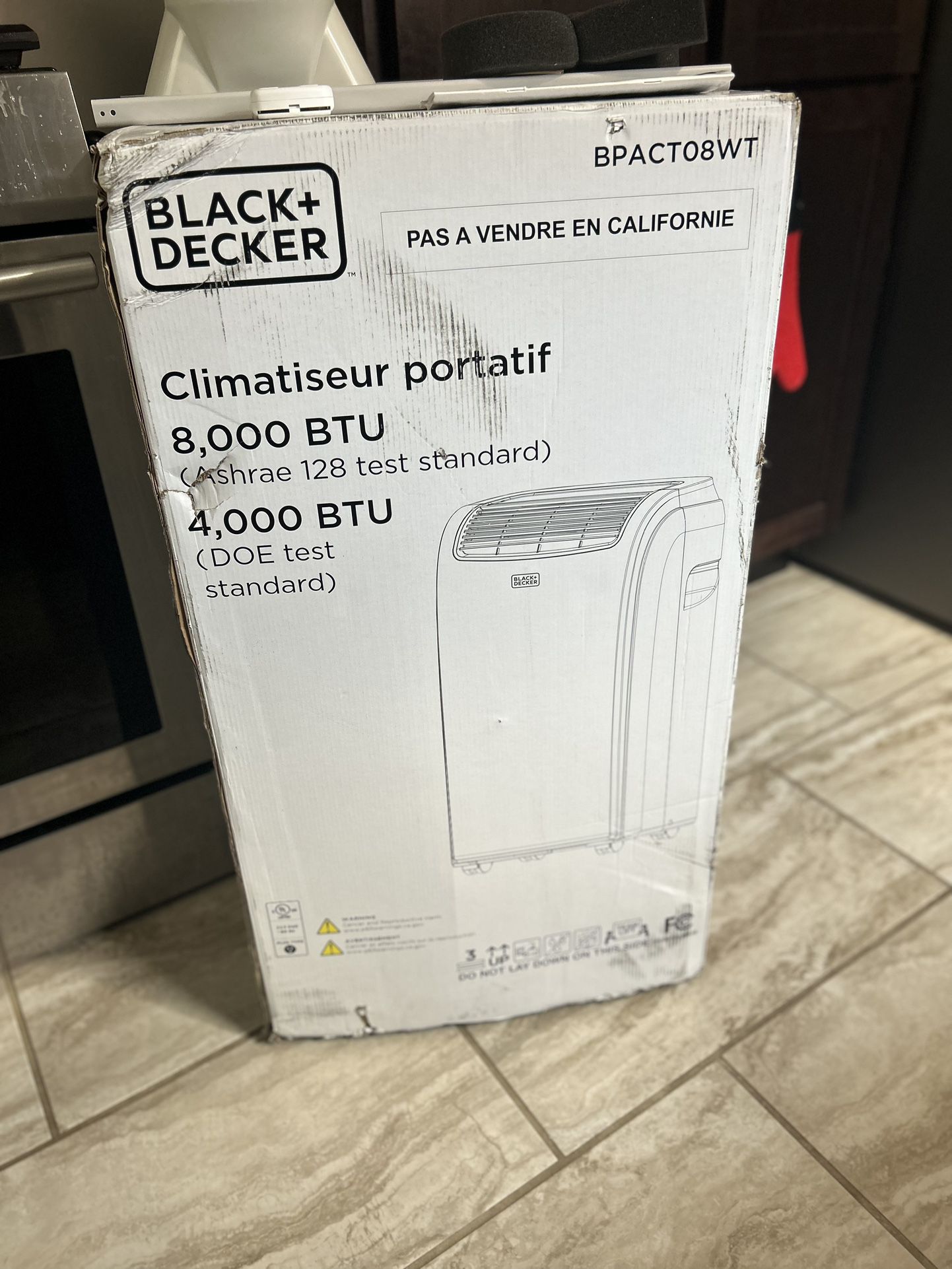 BLACK+DECKER BPACT08WT 8,000 BTU Portable Air Conditioner BRAND NEW IN THE  BOX