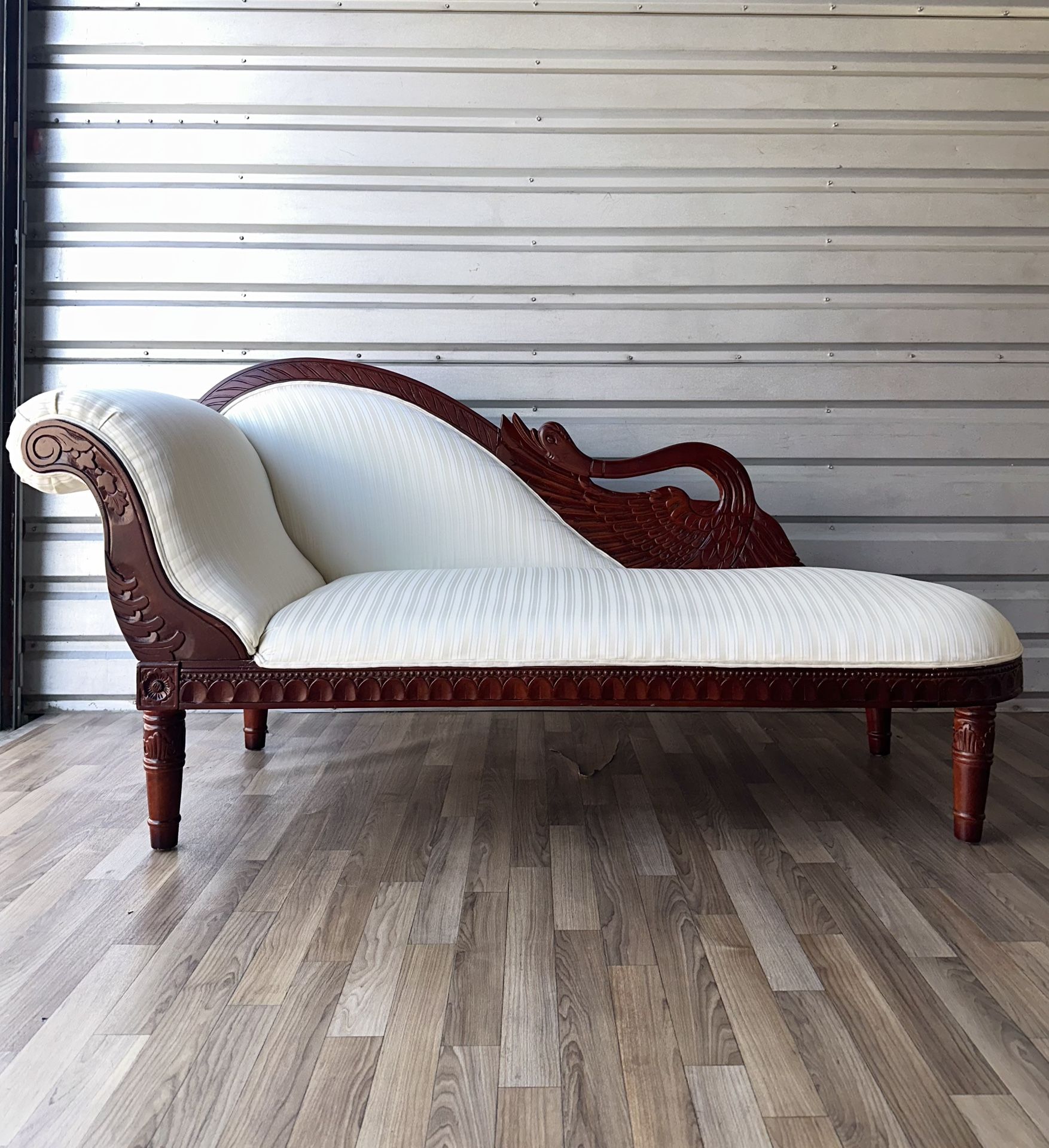 Empire Revival Swan Neck Chaise Lounge Recamier Style π¦’π₯