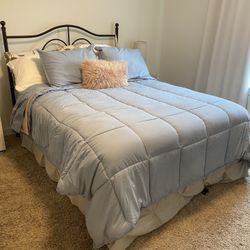 Queen Bed frame And Mattress