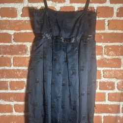 Anna Sui Black Beaded Cocktail Dress – Size 6
