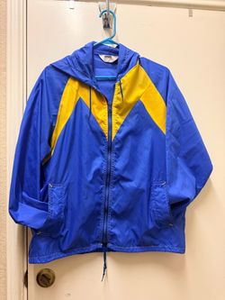 VintageY2k Montgomery Ward Blue & Yellow Windbreaker Jacket