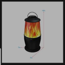 Okko Ember 14" Rechargeable Bluetooth Speaker with LED Flames