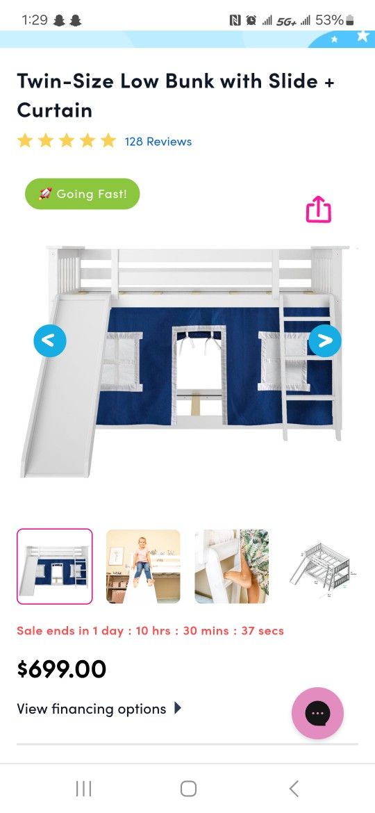 Bunk Bed With Slide