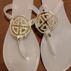 Blinged Flip Flops