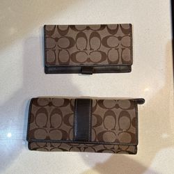 Coach Wallet and Check Book Cover