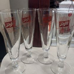 Vintage Schlitz Beer Glass Steins Set Of Four