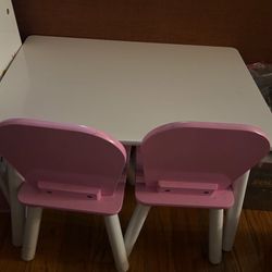 Baby Girl Table And Chair