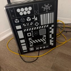 Black Graphic Printed Desktop PC Tower(sleeper build)
