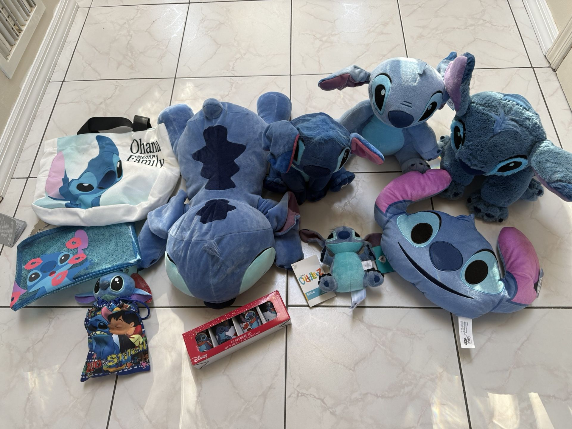 This bundle includes a variety of officially licensed Disney Stitch and themed accessories