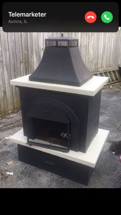 Metal Fireplace - See description