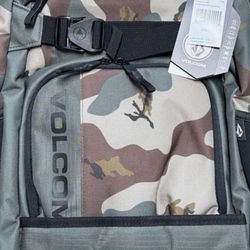 Volcom skateboard backpack camouflage