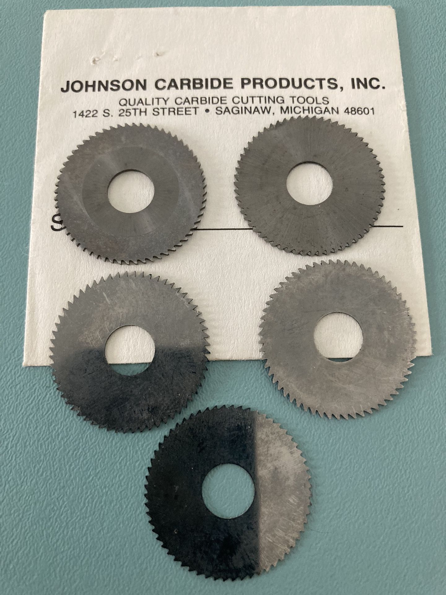 Machinist Tooling 5 Lightly Used Carbide Jeweler Slitting Saws