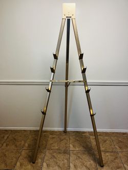 Dalite 6' Dual Purpose Flipchart Display Easel Stand Aluminum 