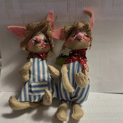 Vintage 1965 Annalee country, bunny, rabbits