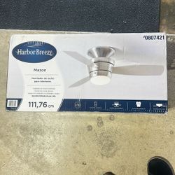 Harbor Breeze Silver Ceiling Fan With Light