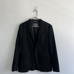 Black Suit Jacket, Size M (Brand: Zara)