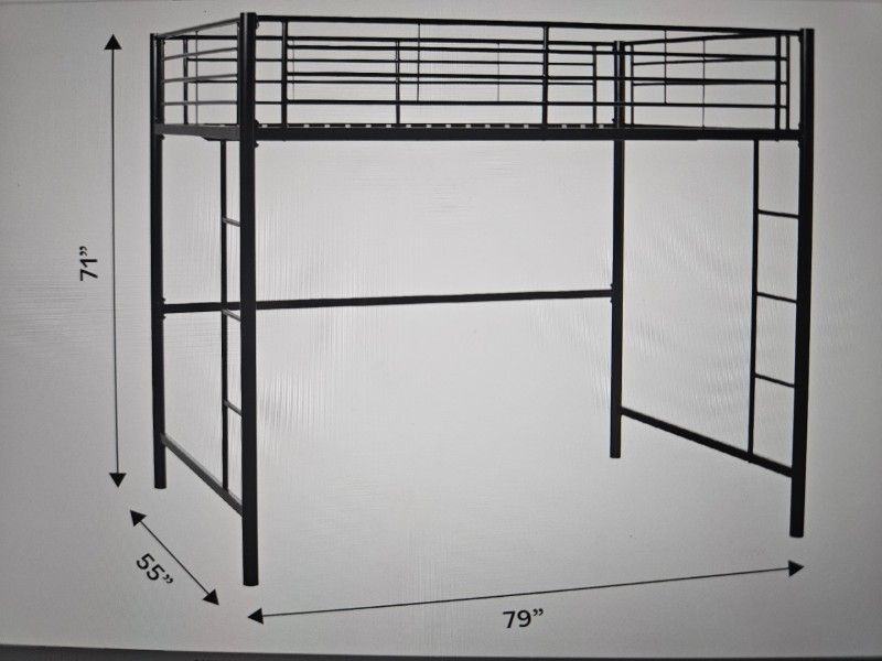 Full Loft Bed Frame $125