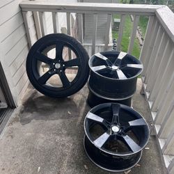 Black Chevy Stock Rims