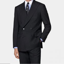 SELL TODAY - Men’s BRAND NEW SUITSUPPLY Double Breasted Havana Suit Sz 40S