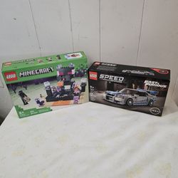  Lego Minecraft #21242 New $30 & Lego #76917 Fast And Furious Nissan Open Box Complete New $20