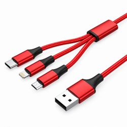 3 Pack 3-in-1 Charging Cables - $5