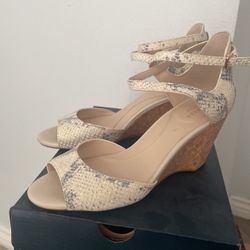 Size 7.5 Snake Skin Cole Hanks Wedge Sandal