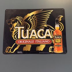 Beer Man Cave Bar Sign New Tuaca Brandy