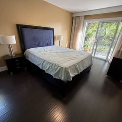 Free Speech Queen Bed Frame, Mattress And Box Spring. 