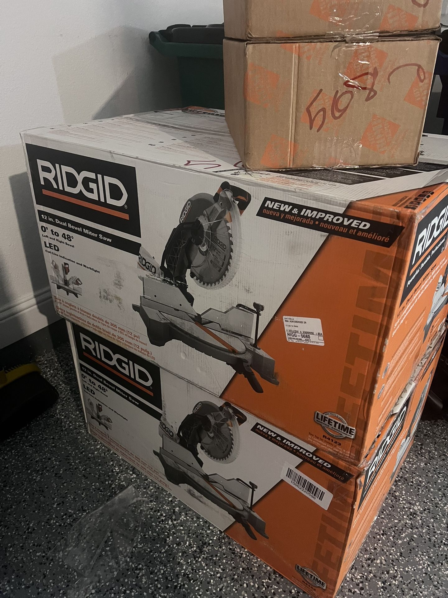 Brand New 15 Amp Corded 12 in. Dual Bevel Sliding Miter Saw with 70 Deg. Miter Capacity and LED Cut Line Indicator