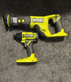 Ryobi Impact drill and Reciprocating saw