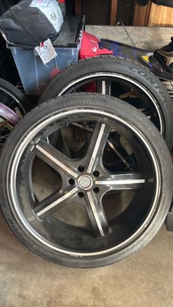 22 Inch Rims with Continental Tires